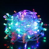 LED彩灯喜庆新年圣诞节装饰闪灯节日串串灯满天星霓虹灯防水包邮
