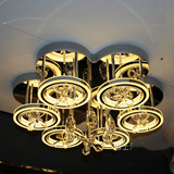 雷士照明现代简约水晶led吸顶客厅卧室灯饰灯具创意正品包邮3075