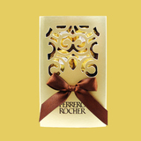 费列罗巧克力礼盒装6粒金色进口浮雕镂空婚庆喜糖盒婚庆零食品