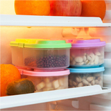 双格有盖厨房食品杂粮密封罐 多功能橱柜冰箱塑料储物收纳盒
