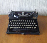 Imperial㊣英国代购 30年代古董收藏别致老式键盘便携式打字机