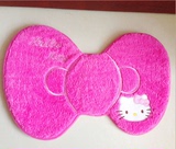 蝴蝶结形状 Hello Kitty 卡通地垫 凯蒂猫可爱脚垫 卧室客厅门垫