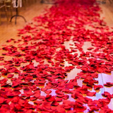 花瓣 婚庆 玫瑰结婚婚礼 仿真花瓣 假花瓣撒花婚房布置婚床装饰