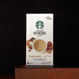 Starbucks VIA-星巴克 Caramel Latte 焦糖拿铁 免煮速溶咖啡 5袋