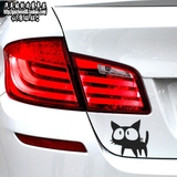 卡通可爱猫咪贴纸汽车用品个性车尾贴后视镜装饰划痕贴纸改装贴纸