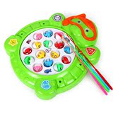 儿童钓鱼玩具 电动大号双层磁性旋转钓鱼套装 1-3岁宝宝益智玩具
