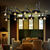 Loft工业创意美式餐厅客厅卧室灯具乡村酒吧台个性水管吊灯
