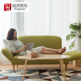 简域小户型布艺沙发可拆洗欧式客厅实木沙发床创意可折叠变形沙发