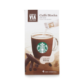 Starbucks星巴克VIA进口摩卡速溶研磨咖啡热饮27.1gX4条