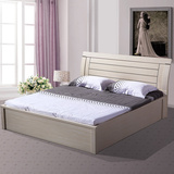 卡斯腾床 简约双人床1.8米 单人床 1.5米 高箱储物床 木板床特价