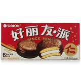 【苏宁易购】好丽友巧克力派涂饰蛋类芯饼204g/盒6枚
