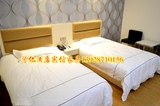 广州宾馆酒店家具全套床架床头柜公寓床宿舍床软包床客房标间床