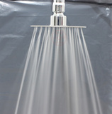 4寸不锈钢超薄顶喷 超级增压花洒 工程浴池专用单喷头可调节角度