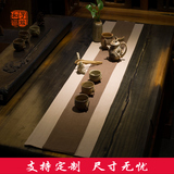 中式禅意高档双面茶席原创手工复古纯色桌旗棉麻亚麻中国风隔热垫