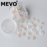 MEVO美甲的五瓣花 指甲饰品 美甲工具用品 7毫米 混色装 50粒/罐