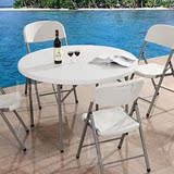 简易折叠圆桌便携式餐桌圆形可伸缩折叠桌小户型家用酒店折叠餐桌