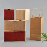 新锐包装  麻布松木  简约环保   可雕刻 订做  不干胶 茶叶 玛卡