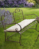欧式法式乡村做旧铁艺花园双人椅 庭院阳台户外公园休闲椅靠背特
