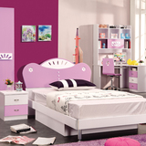 儿童床儿童家具套房 1.2米女孩公主床单人床卧室组合 803#