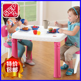 美国STEP2原装进口儿童玩具桌游戏桌多功能塑料桌椅组合719600