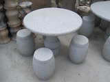 石材桌凳，花岗岩桌凳，公园广场园林景观用石材