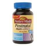 Nature Made 产后复合维生素+DHA液体软胶囊60粒 孕后哺乳期专用