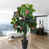 假树鸿运当头仿真植物绿植盆栽落地大型室内客厅假花塑料装饰花艺