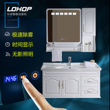 LOHOP 含一体陶瓷盆含带水龙头欧式雕花浴室柜组合正品新款特价