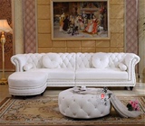 欧式真皮沙发组合123简约美式新古典大小户型转角L型头层皮沙发