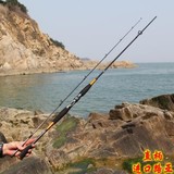 进口日本鱼竿1.8米2.7米碳素路亚竿直柄MH调路亚竿套装超轻硬船竿