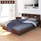 榻榻米床板式床简约单人双人床储物床矮床低箱床小户婚床2米定制