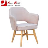 欧格贝思实木餐椅 时尚现代餐桌椅 简约布艺椅子 创意北欧风座椅