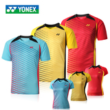 夏季新品YONEX/尤尼克斯羽毛球服正品男女款情侣款团队大赛服上衣