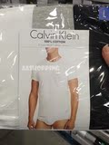 AA美国海淘站 Calvin Klein ck夏季男纯棉圆领短袖T恤 打底衫内衣