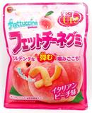 日本布尔本bourbonfettuccine水蜜桃香橙可乐提子汽水条形软糖50g