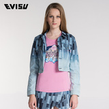 EVISU 女式短款牛仔外套 吊牌价2590 S15WWWDJ1000