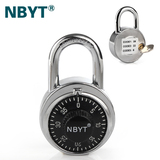 NBYT保险健身房更衣柜子工具箱门窗不锈钢双开钥匙密码锁挂锁B02