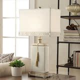 现代简约欧式中式方形大号陶瓷台灯 创意软装奢华卧室书房床头灯