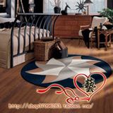 古典几何图案欧式圆形抽象地毯现代简约客厅卧室地垫沙发毯茶几垫