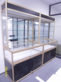 L形 电脑展柜 展示柜 玻璃货架数码展架货柜手机柜台配件陈列柜