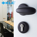 德国KLC 欧式太空铝室内房门门锁 卧室厨房卫生间锁具黑色 莱姆