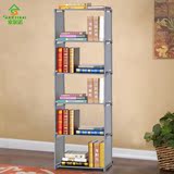 索尔诺 加高简易6层5格书架 实用书橱 自由组装儿童书柜包邮