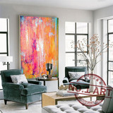 特价促销手绘当代抽象装饰油画现代客厅大厅走廊简约无框挂画定制