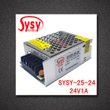 双迎盛业SYSY-25-24V1A直流稳压开关电源DC24V集中供电小体积工控