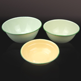 怀旧复古精品搪瓷碗 搪瓷盆子怀旧老式饭盆汤盆绿色搪瓷缸钵
