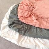 约纯色水洗棉全棉床单床罩床笠单件新疆棉床上用品良品日式简
