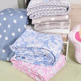 外贸订单 纯棉绗缝空调被 床盖 全棉春秋被双人水洗被衍缝被 包邮