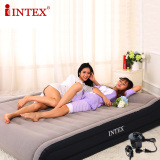 INTEX豪华充气电泵双层单人加大双人加厚充气床垫气垫床