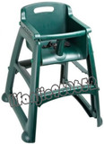 海外代购 儿童餐椅乐柏美深绿色结实椅子青年座位安全舒适