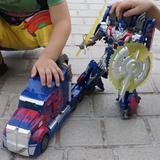 变形玩具金刚4威将op擎天汽车人机器人柱子模型正版男孩儿童玩具